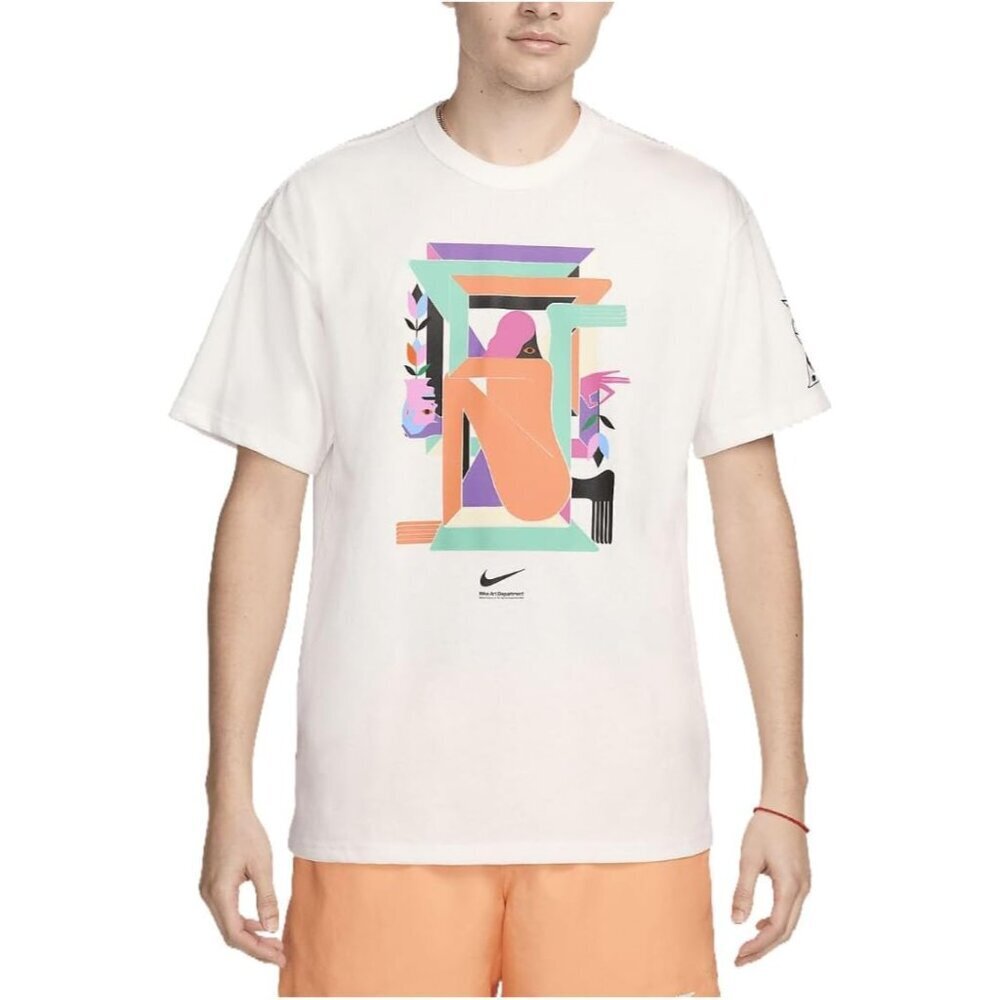 Sportswear Men's T-Shirt Sail/Emerald Rise, FV3728-133 Size Large